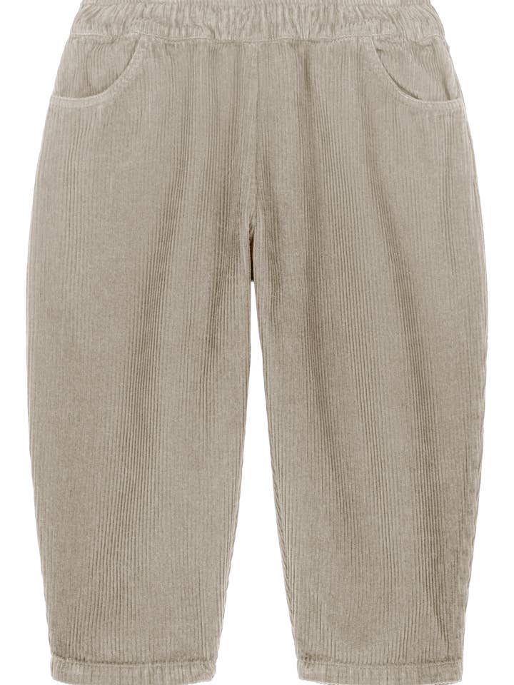Studio Bohème Paris - Wholesale Pants - Kids - Grey Corduroy Carrot Pants3