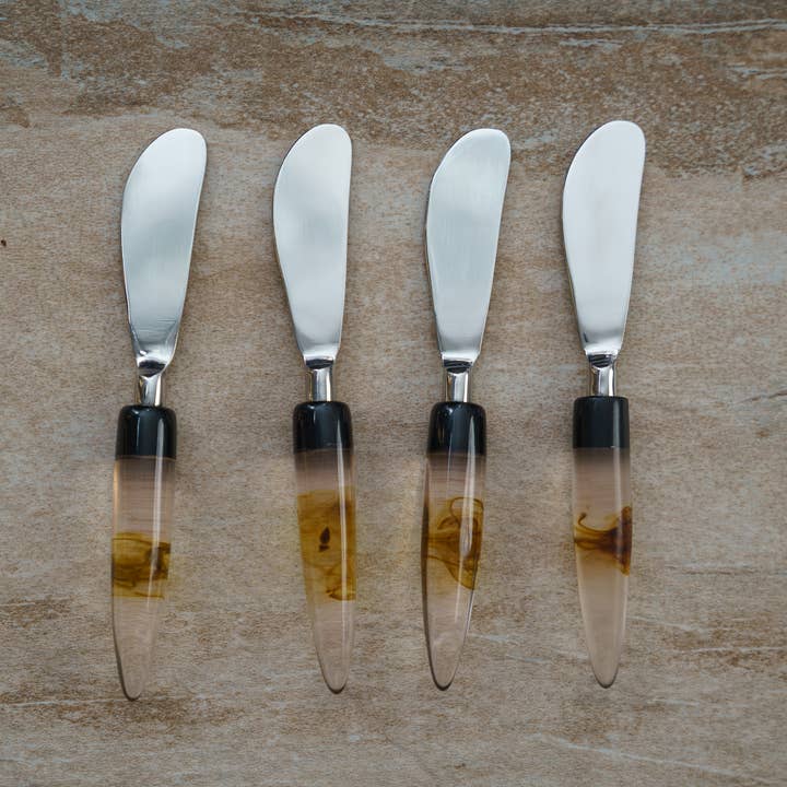 India Handicrafts Inc - Wholesale Cheese spreader - Steel & Stone Spreader1