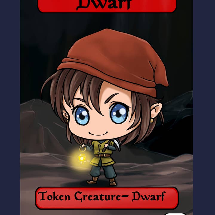 Dwarf 1/1 Token for wholesale by Mega Chibi