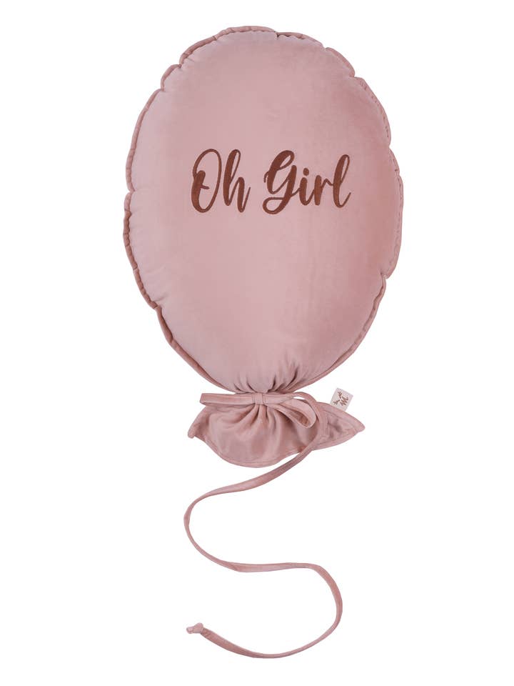 COUSSIN BALLON ROSE NATURELLE OH GIRL CARAMEL pour la vente par Malomi Kids