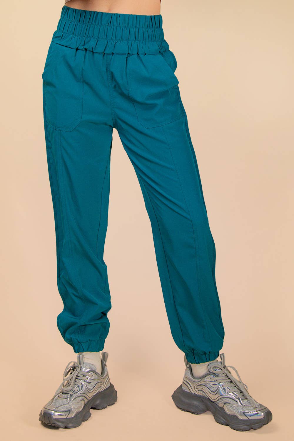 VERY J - Wholesale Athletic Sweatpants/Joggers - Women's - NP70063-Elasticized waist jogger pants30
