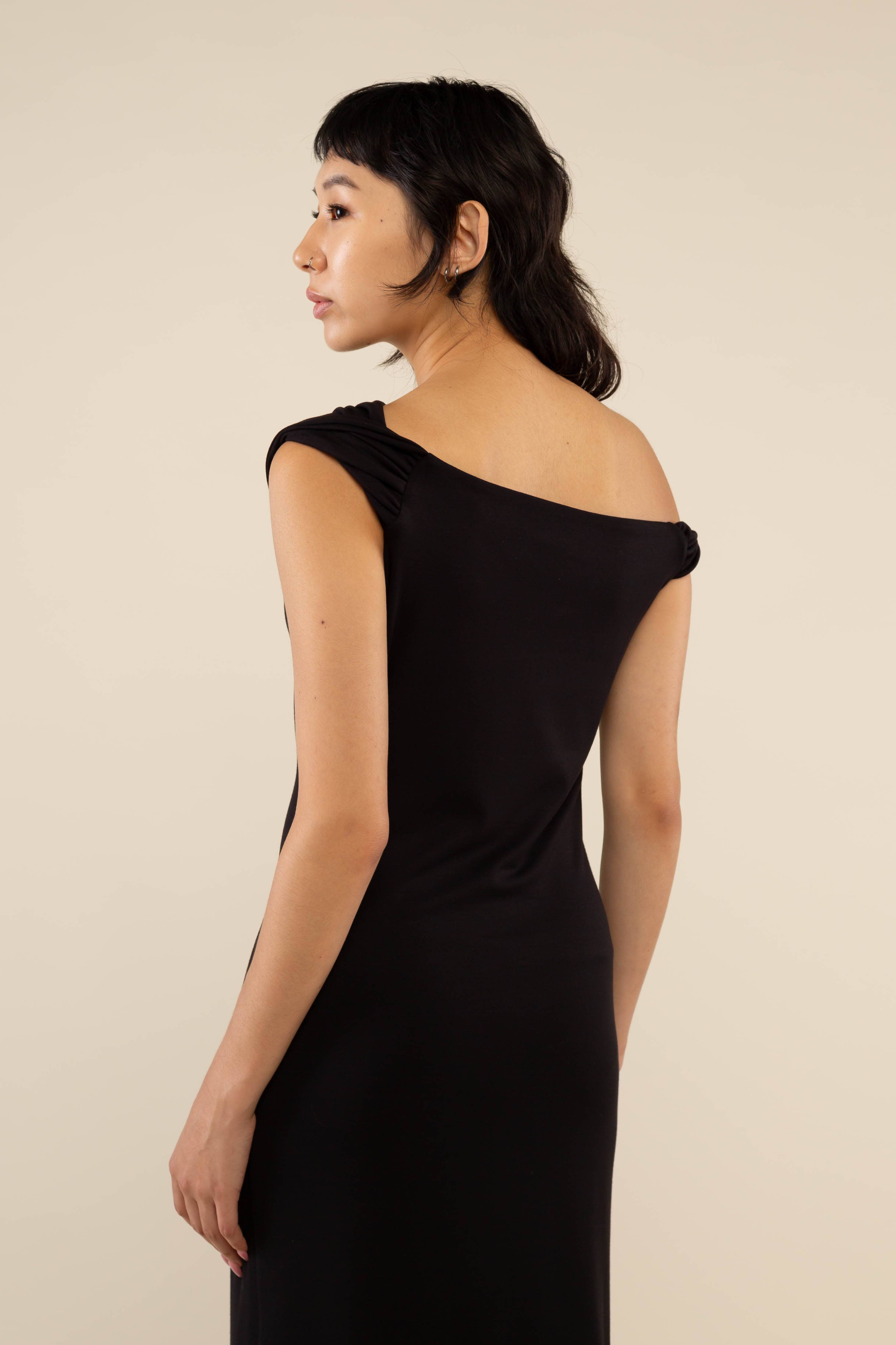 NLT - Wholesale Jurk - Dames - Ira midi-jurk met uitlopende schouders6