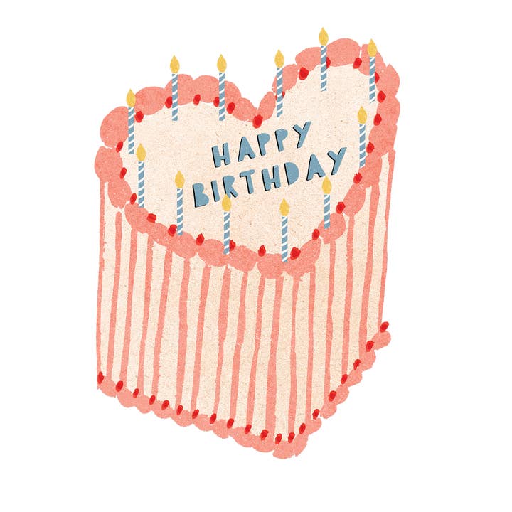 Isatopia - Wholesale Sticker - Heart Cake - individual sticker