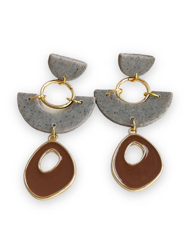 HANDCRAFTED - Rebecca Polymer Clay Dangle Earring for wholesale by Cherry Casa