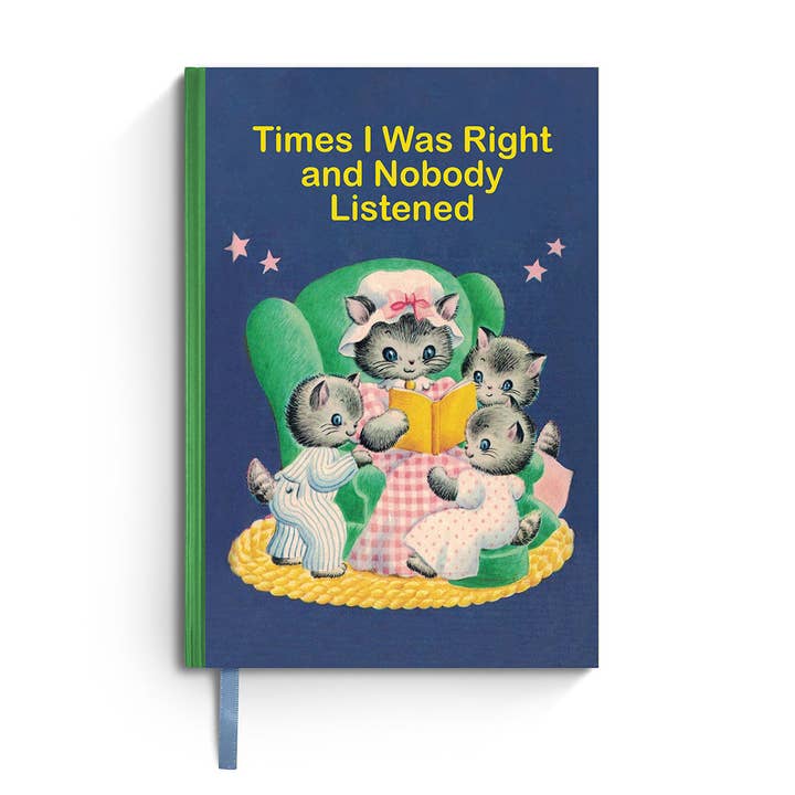 Parfois, j'avais raison et personne n'écoutait - Carnet sarcastique pour la vente par Bad Betty Greeting Co.