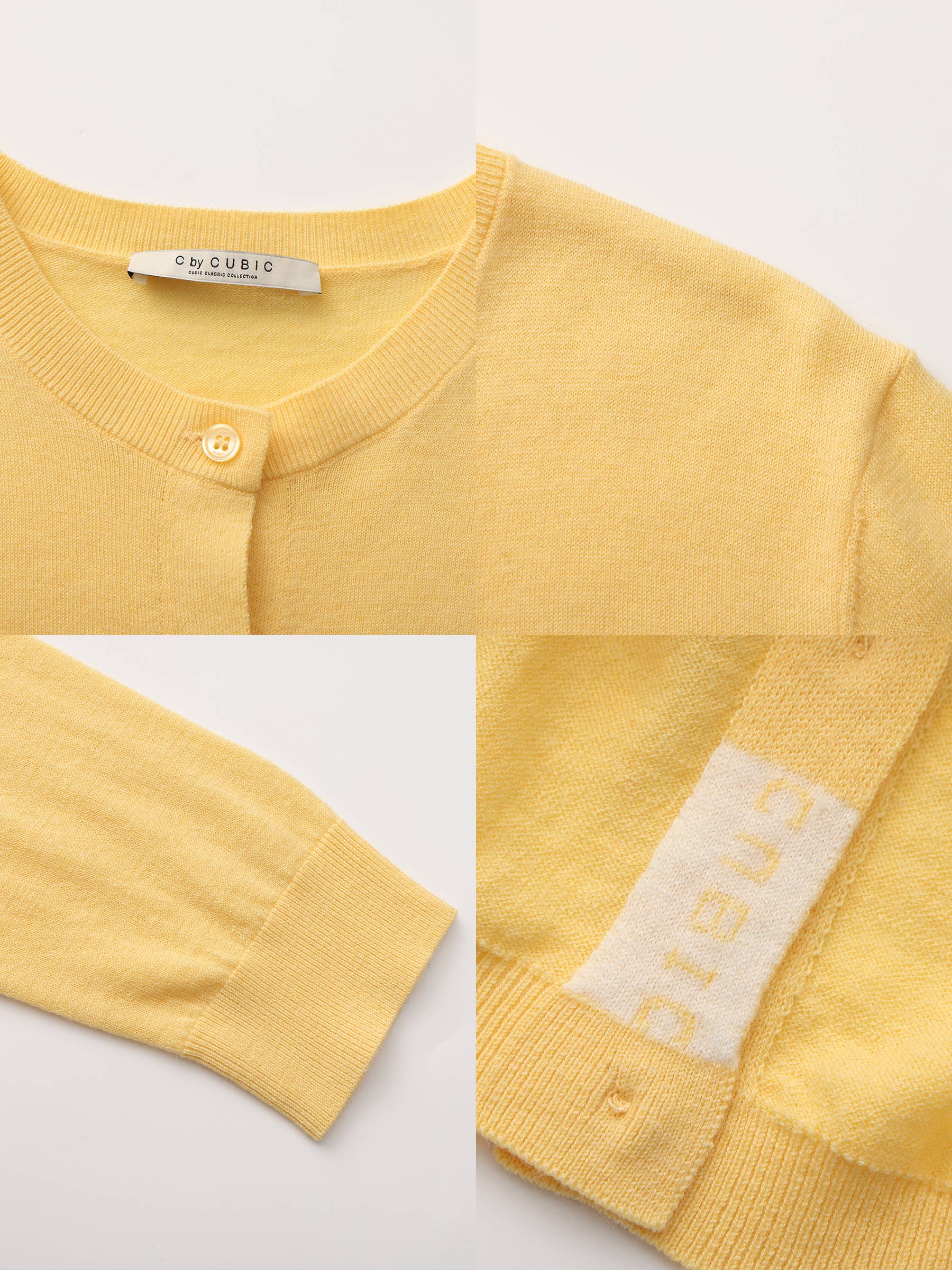 CUBIC – wholesale Cardigan – Women’s – 100% Wool Knit Cardigan with Crew Neck2