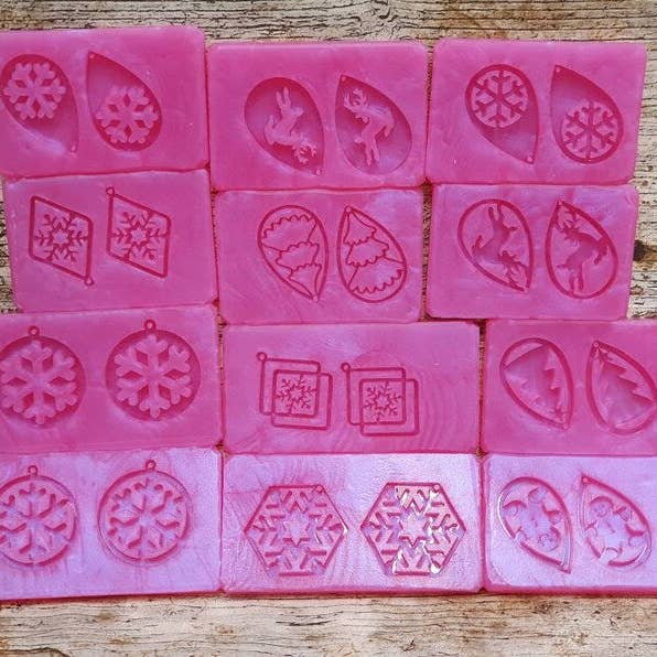Mr Resin – wholesale Craft supplies – Christmas Earring Pendant Silicone Mould12