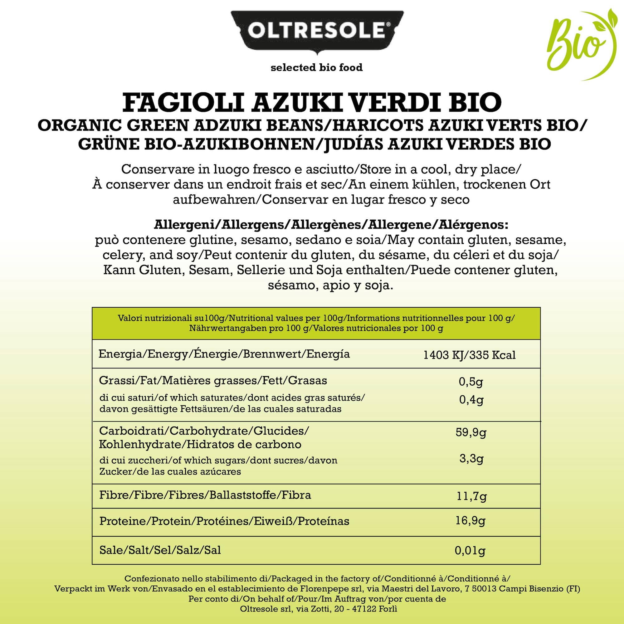 Oltresole – wholesale Beans – ORGANIC GREEN AZUKI BEANS 1 Kg6