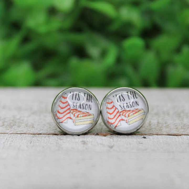 Hylidae Boutique - Wholesale Stud/post earrings - Tis the Season Snack Cake Stud Earrings0