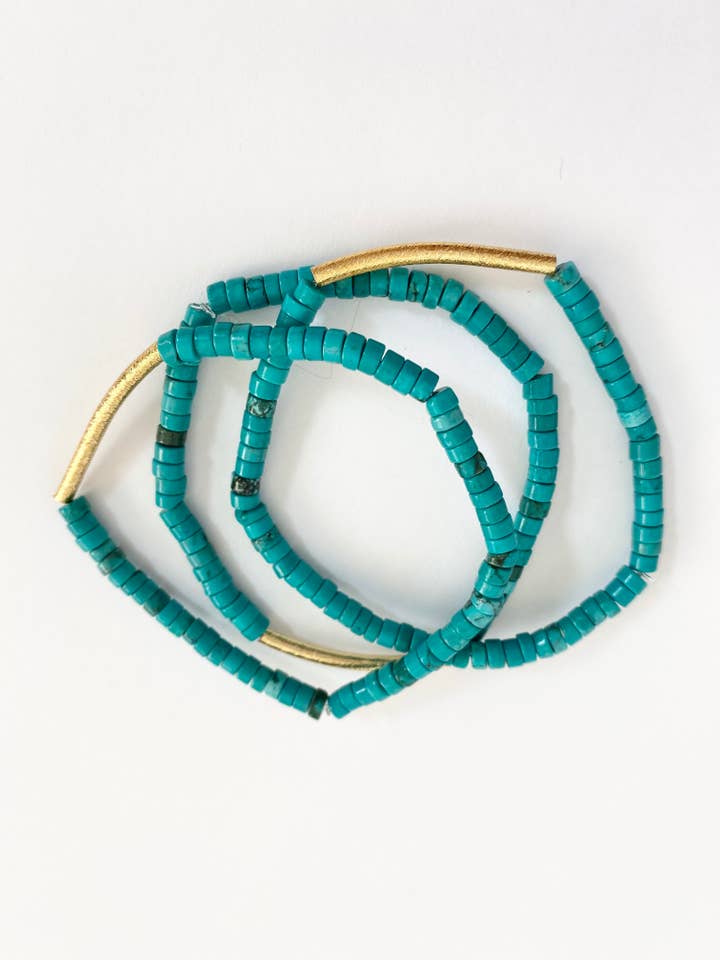 Siesta Key Bracelet in Turquoise for wholesale by Magpie & Bobbin
