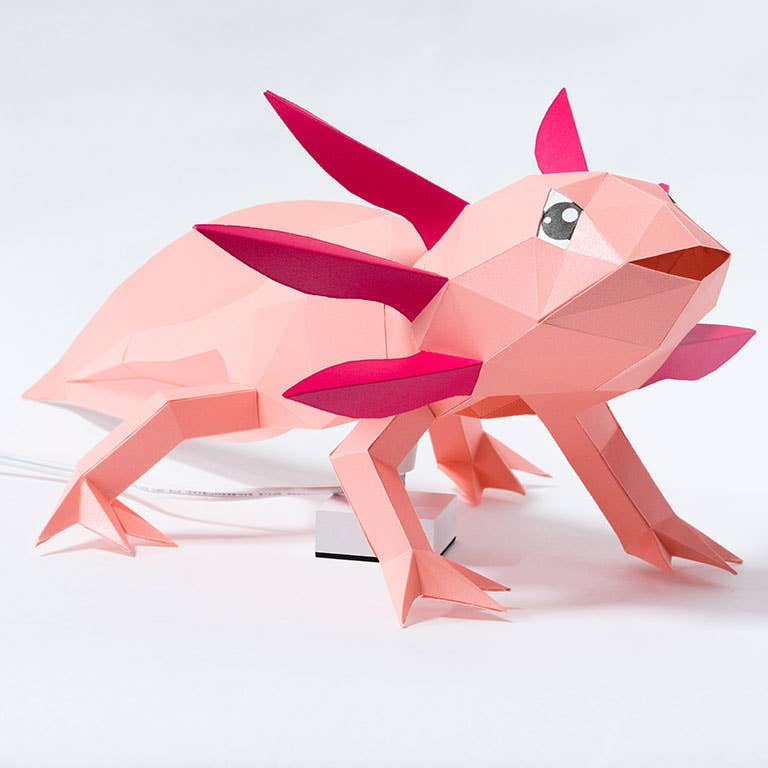 PAPERCRAFT WORLD - Wholesale DIY Craft Kit - Axolotl 3D Origami Model PaperCraft, Animal Lamp15