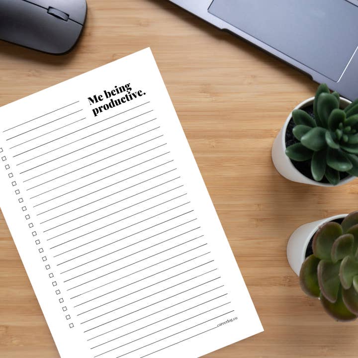 Me Being Productive Notepad for wholesale by Careerlog