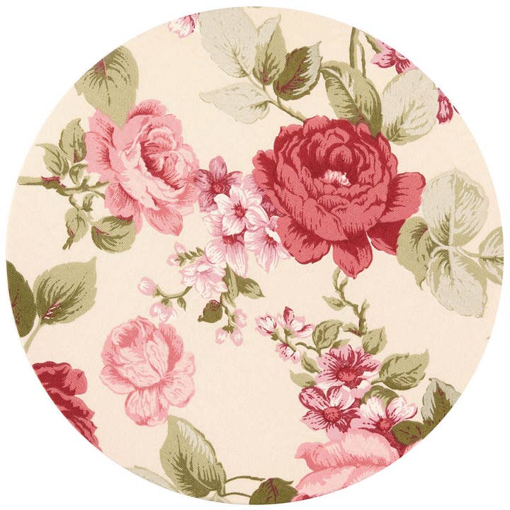 Cotton underplate - Bouquet Rose for wholesale by Maria Vittoria Atelier