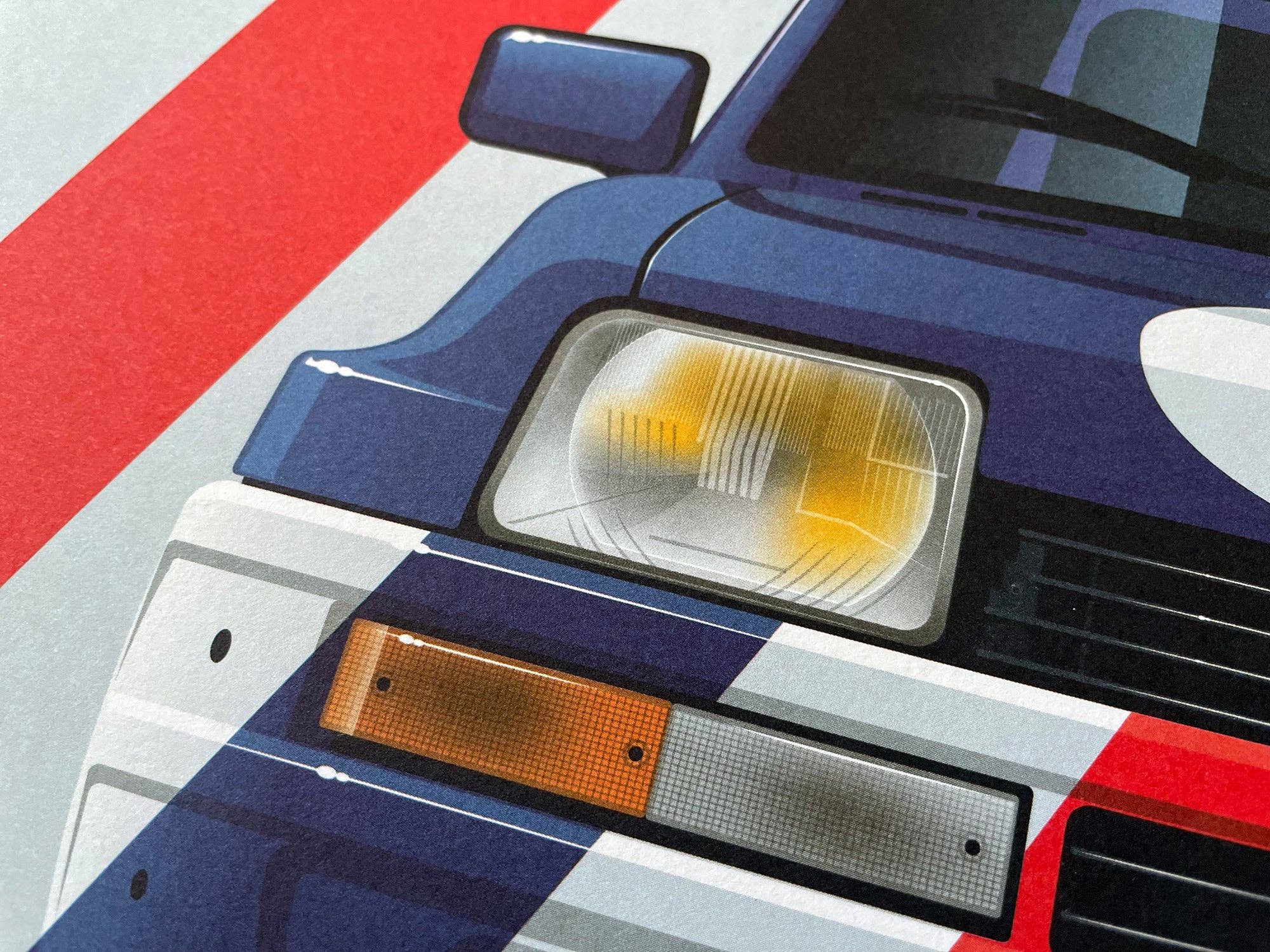 Ricardo Fine Car Artwork - Wholesale Art Print - Jean Ragnotti, Renault 5 Turbo Elf Eurocup1