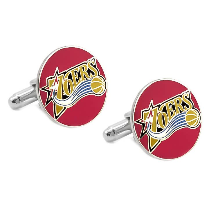 Gemelli retrò Philadelphia 76ers per la vendita all'ingrosso da parte di Cufflinks Depot