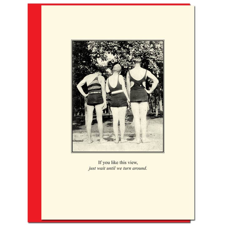 Espere hasta que volvamos alrededor de la tarjeta de humor para venta al por mayor de Bloodshot Press