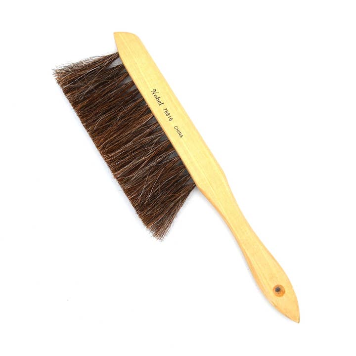 Black Synthetic Camel Hair 8" Dust Brush for wholesale by Nobel Arts