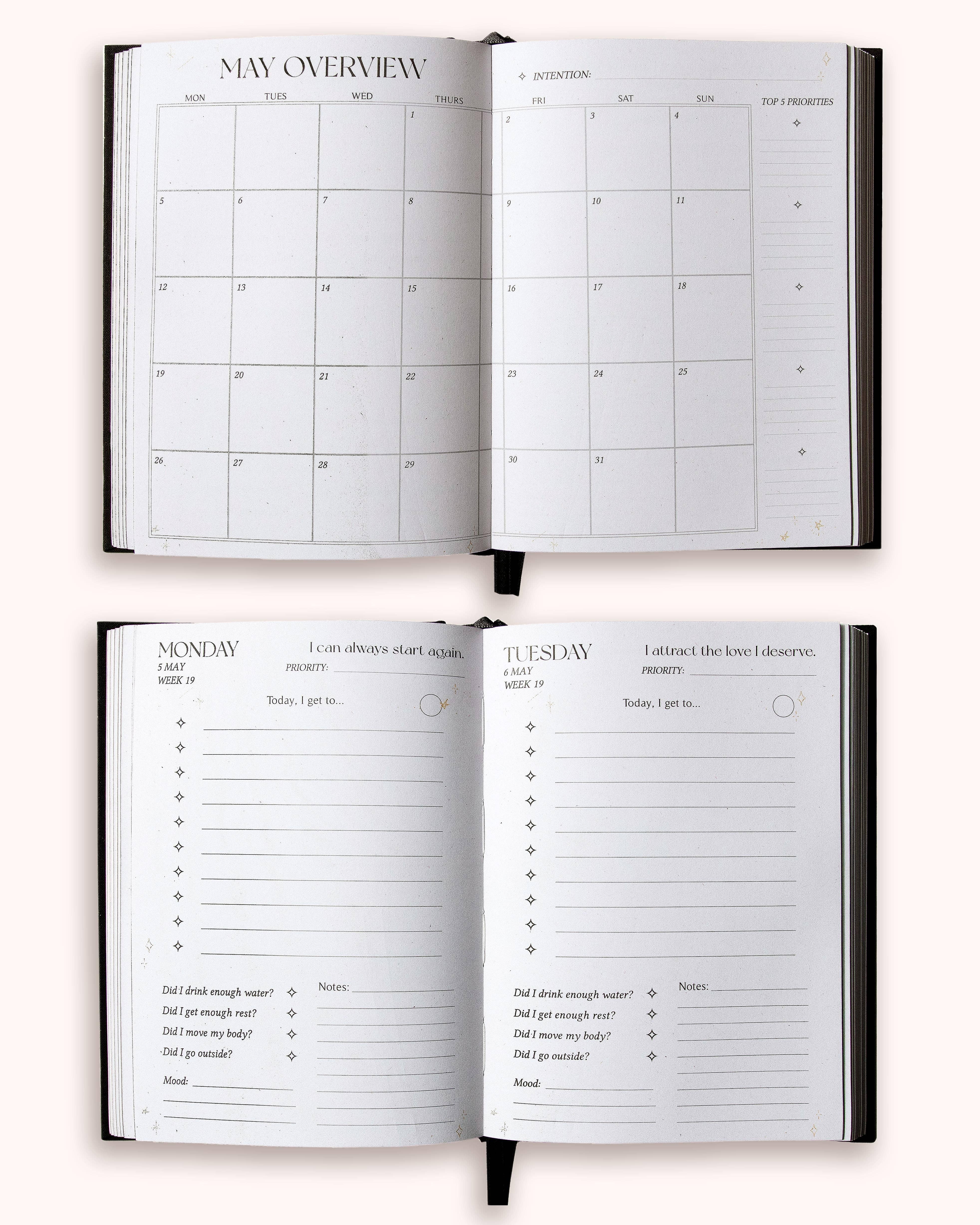 DreamyMoons - Wholesale Planner - Black 2026 Daily Planner - Wholesale4