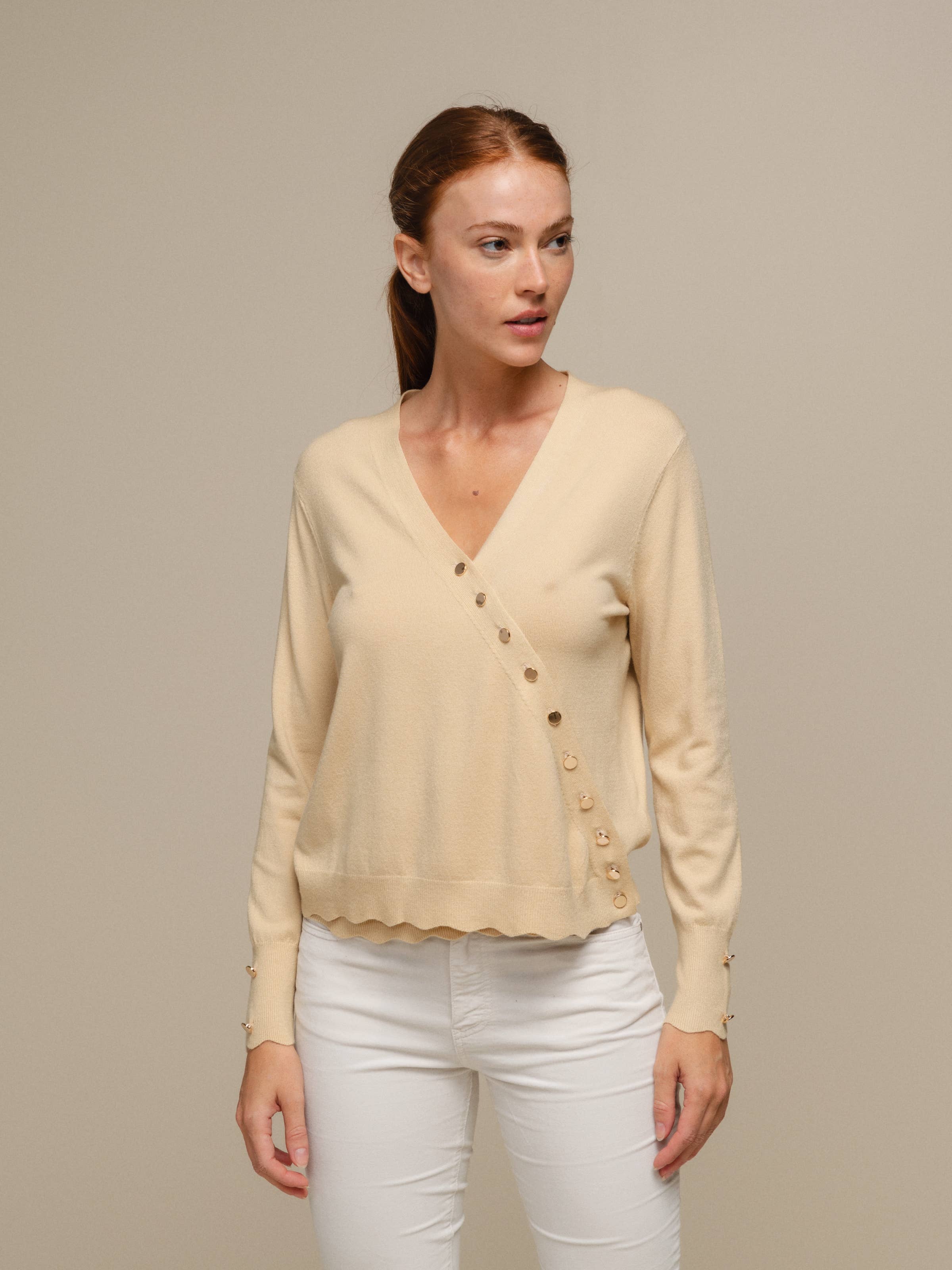 SMF - Wholesale Knit Sweater - Women's - 249186 - CACHE COEUR 50%VI 28%NY 22%PE29