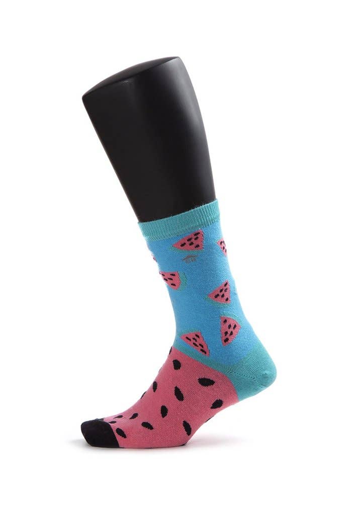 CalzeMie – Engroshandel Strømper - Dame – Vandmelon Design Sokker2