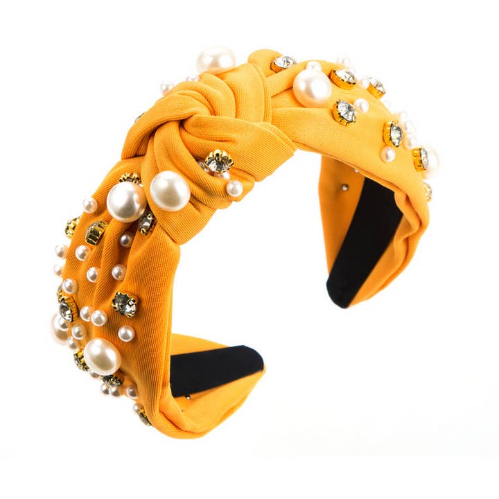 ACCITY - Wholesale Fashion Headband - Women's - NEW FASHIONABLE WIDE-BRIMMED PEARL HAIRBAND_CWAHA08139