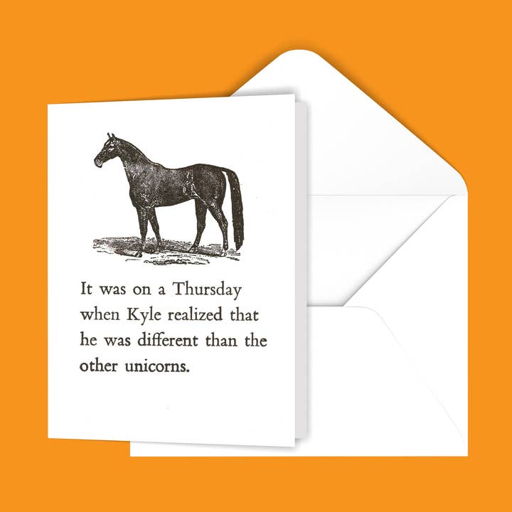 Het stond op een donderdagkaart voor wholesale door Black River Letterpress & Paper Co.