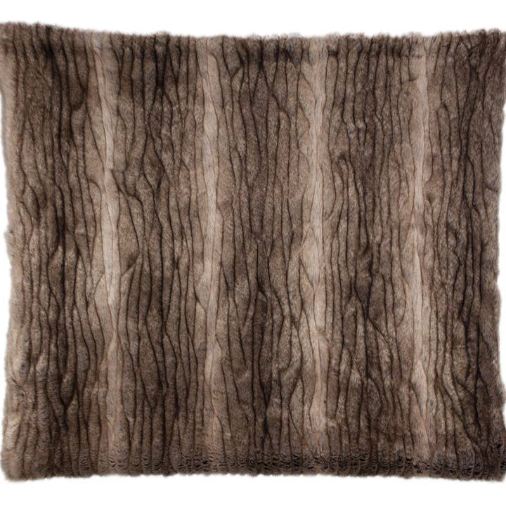 Yukon Java Faux Fur 20x20 Pillow cover - $ALE for wholesale by Bedford Collections