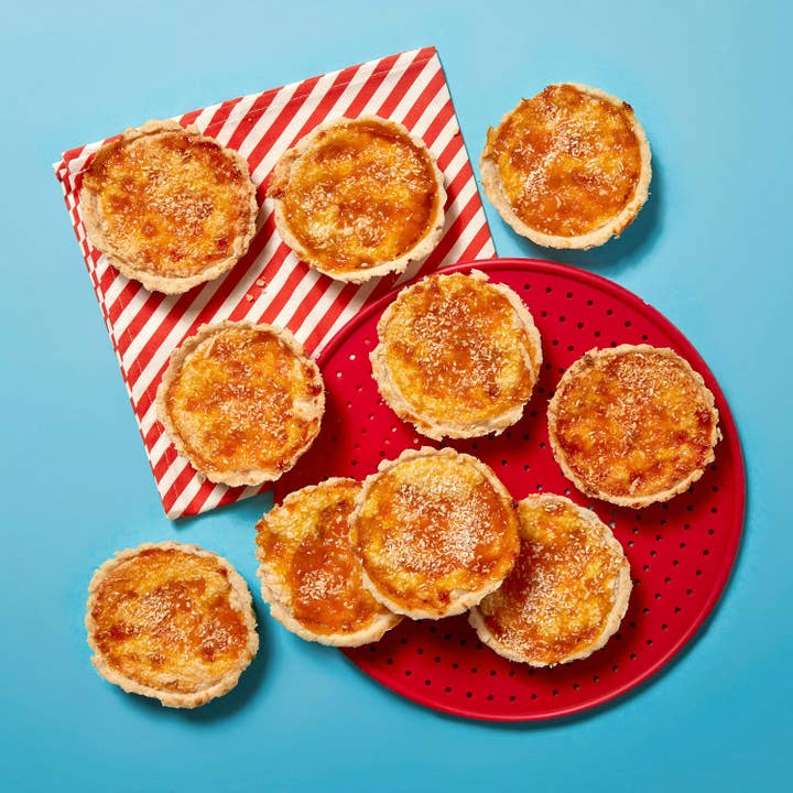 Caramelised Peach and Coconut Tart for wholesale by Cake Club