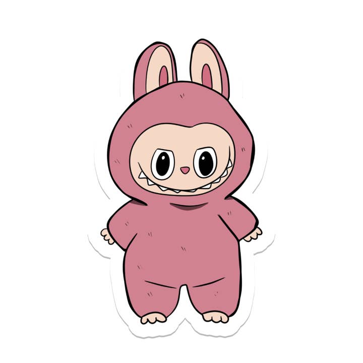 Pink Elvish Toy | Nostalgic | Waterproof Sticker | 3.5" for wholesale by Rebel and Siren Stickers