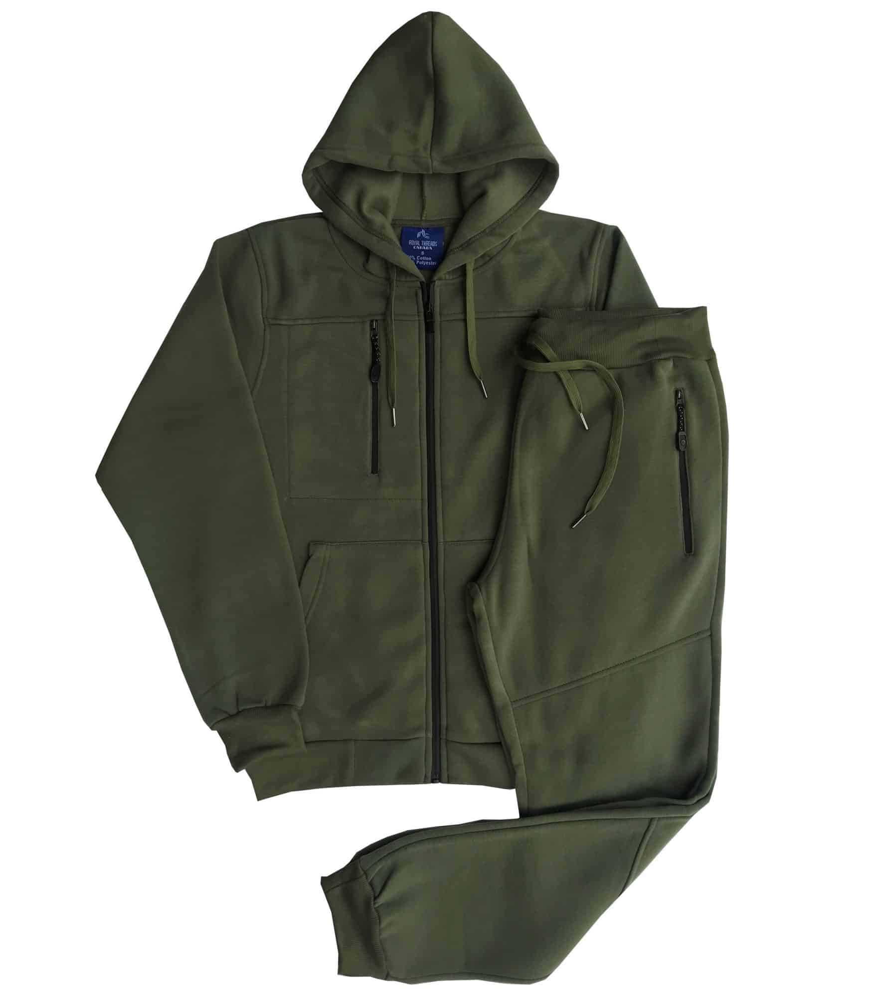 Royal Threads – Engroshandel Træningsdragt – til mænd – Mænds 2-delt Jogger stil Fleece Sweatsuit3