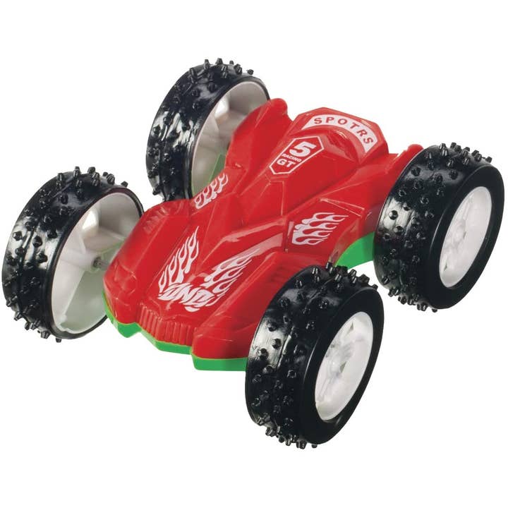 Toysmith - Wholesale Toy Car/Truck - Kids - Flip Car, Friction Pull-Back, Action Packed, Indoor/Outdoor