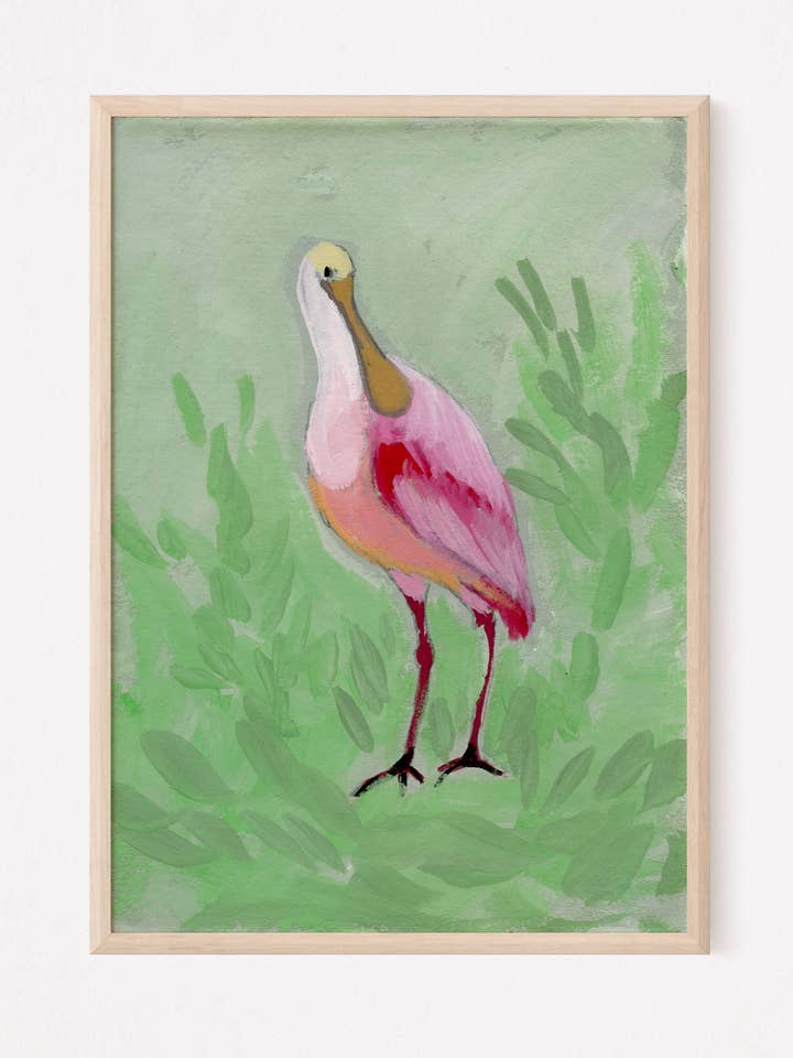 Delta, Colhereiro-rosa - Impressão Giclée por atacado de Amanda Wathen Fine Art