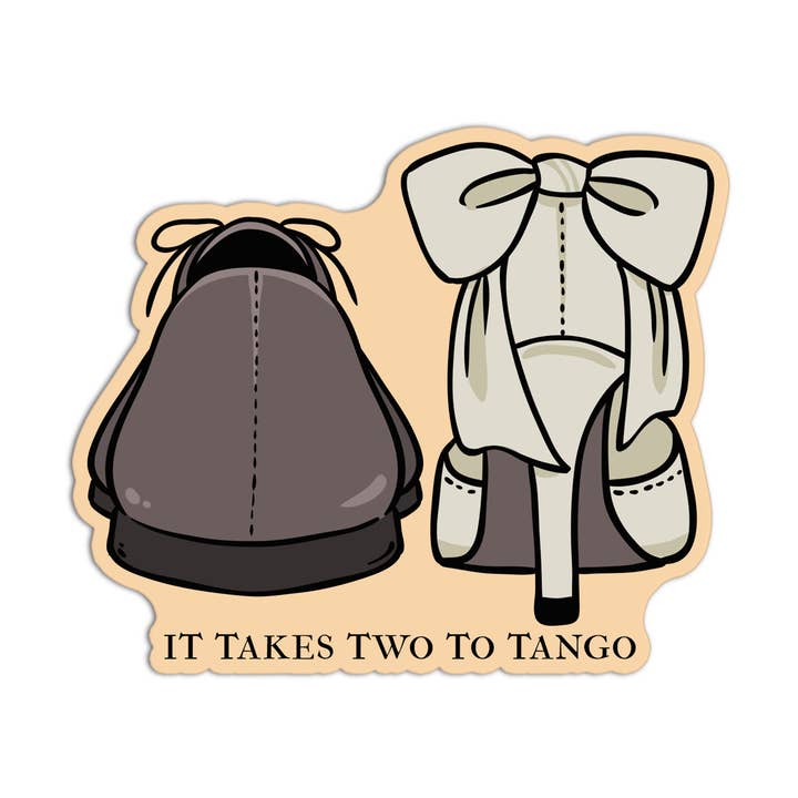 Girls Printing House - Wholesale Sticker - It Takes Two To Tango Wedding Sticker0