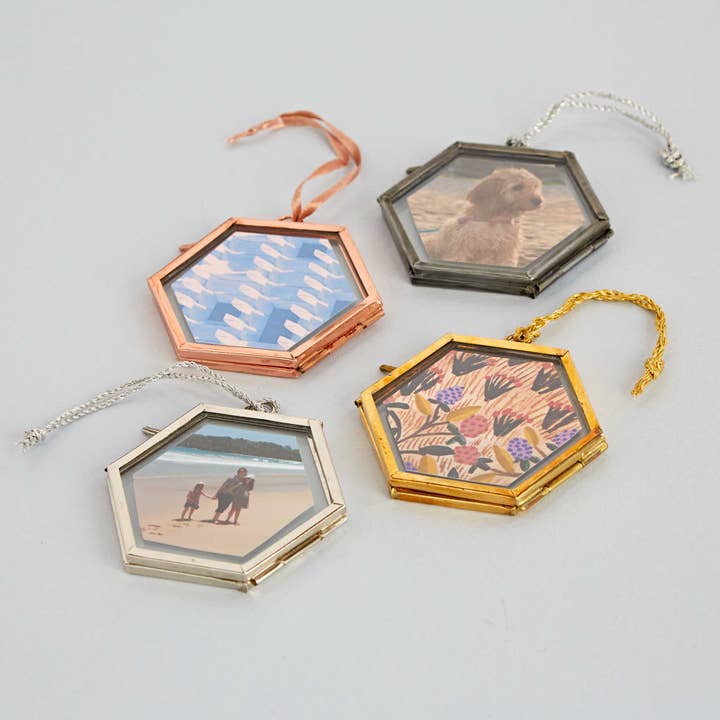 The Paper High Gift Company Limited - Wholesale Picture Frame - Alia Mini Hexagon Hanging Photo Frame - Handmade