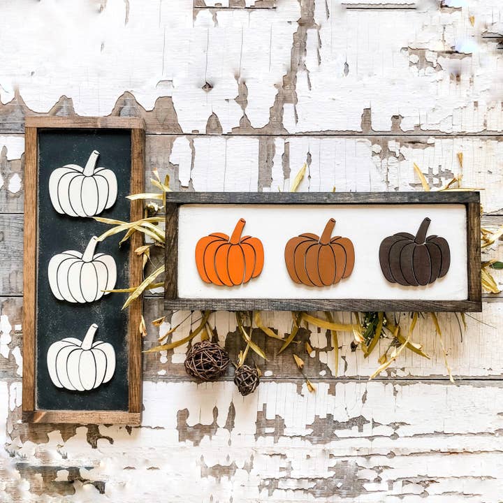 Fall Pumpkins Laser Cut for wholesale by WillowBee Signs & Designs