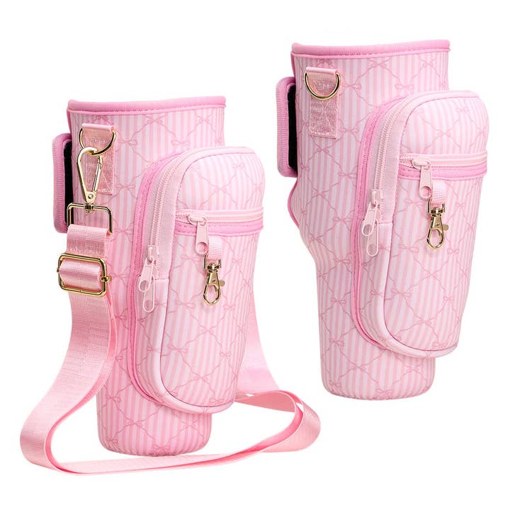Sensibling Corp. - Wholesale Crossbody Bag - Women's - Bow Pattern Tumbler Bag