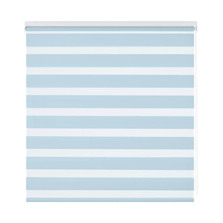 Bleu Store enrouleur de nuit et de jour, avec tissu à double teinte en vente sur Faire1