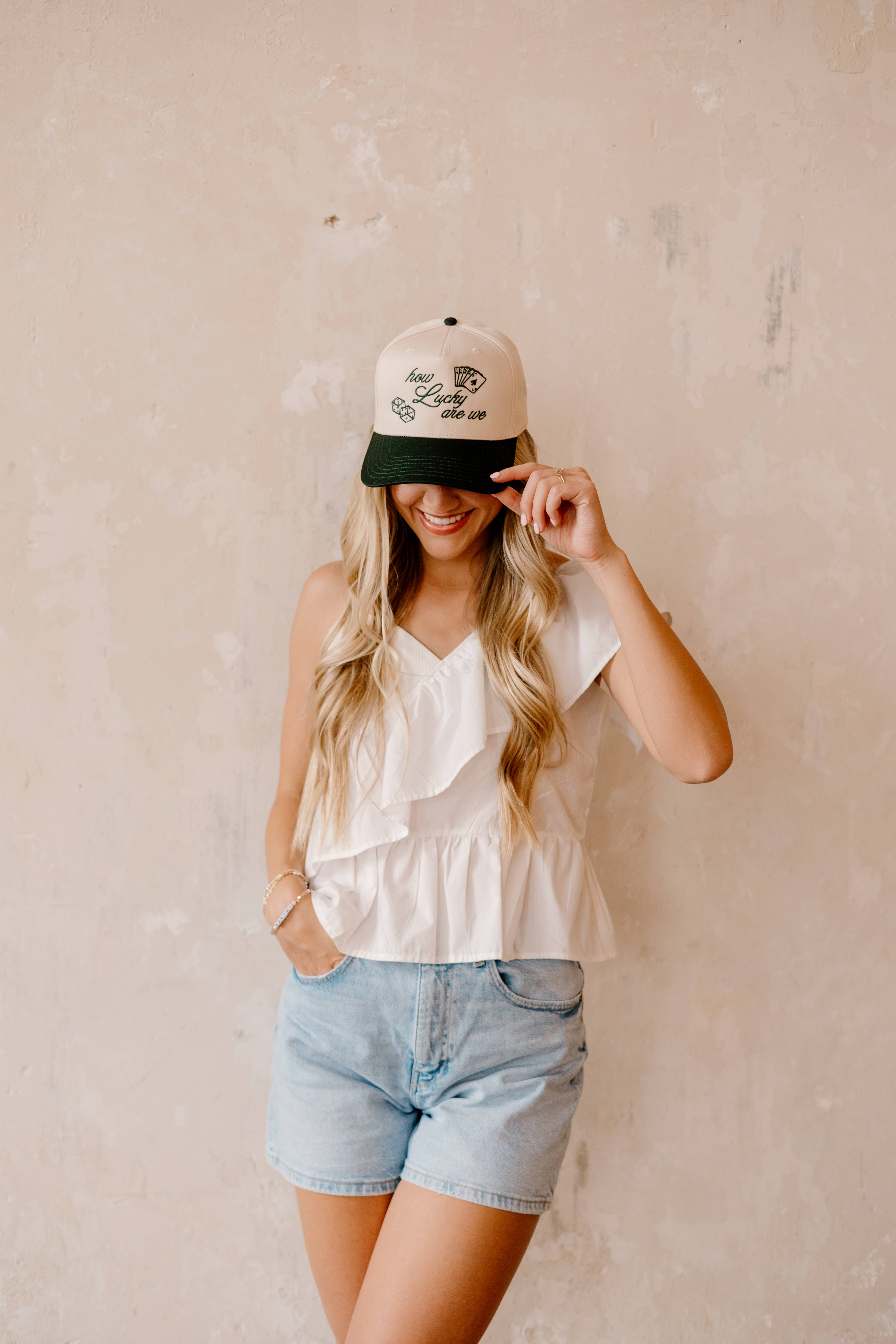 Worthy Hat Co. – wholesale Trucker hat – Women’s – How Lucky Are We2