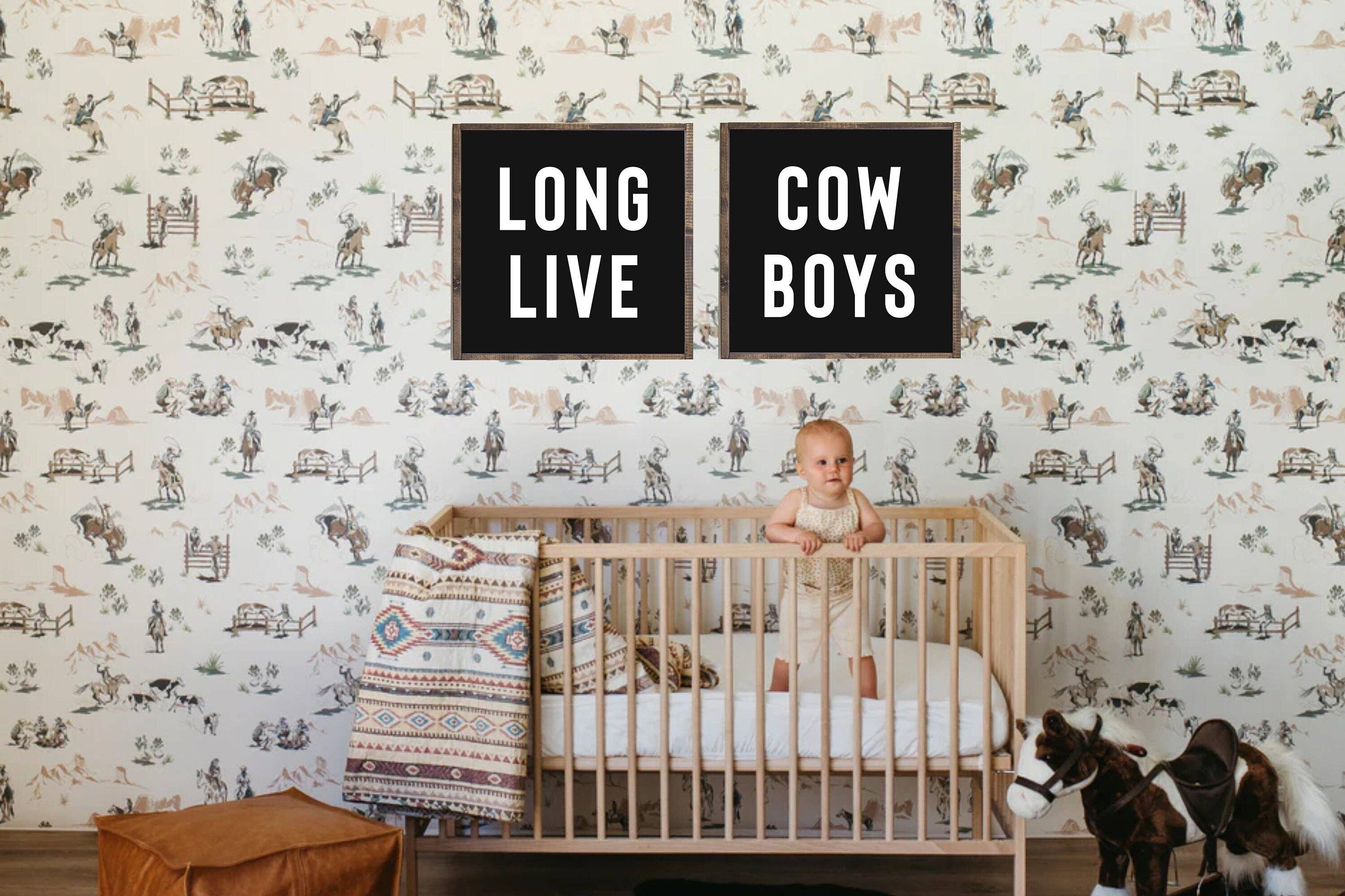 Rustic Oak Designs - Wholesale Sign - Long live cowboys duo Signs | long Live Cowboys black background Signs | Cowboy Room Decor1
