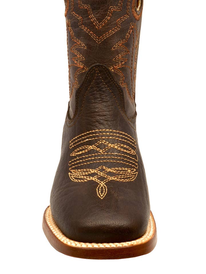 3400 BULL MOCHA KIDS WIDE SQUARE BOOT for wholesale on Faire1