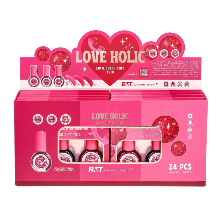 Romantic Beauty LG7050 Love Holic Lip & Cheek Tint Trio - 8 and other Purchase Wholesale holi colors. Free Returns & Net 60 Terms on Faire trending on Faire.
