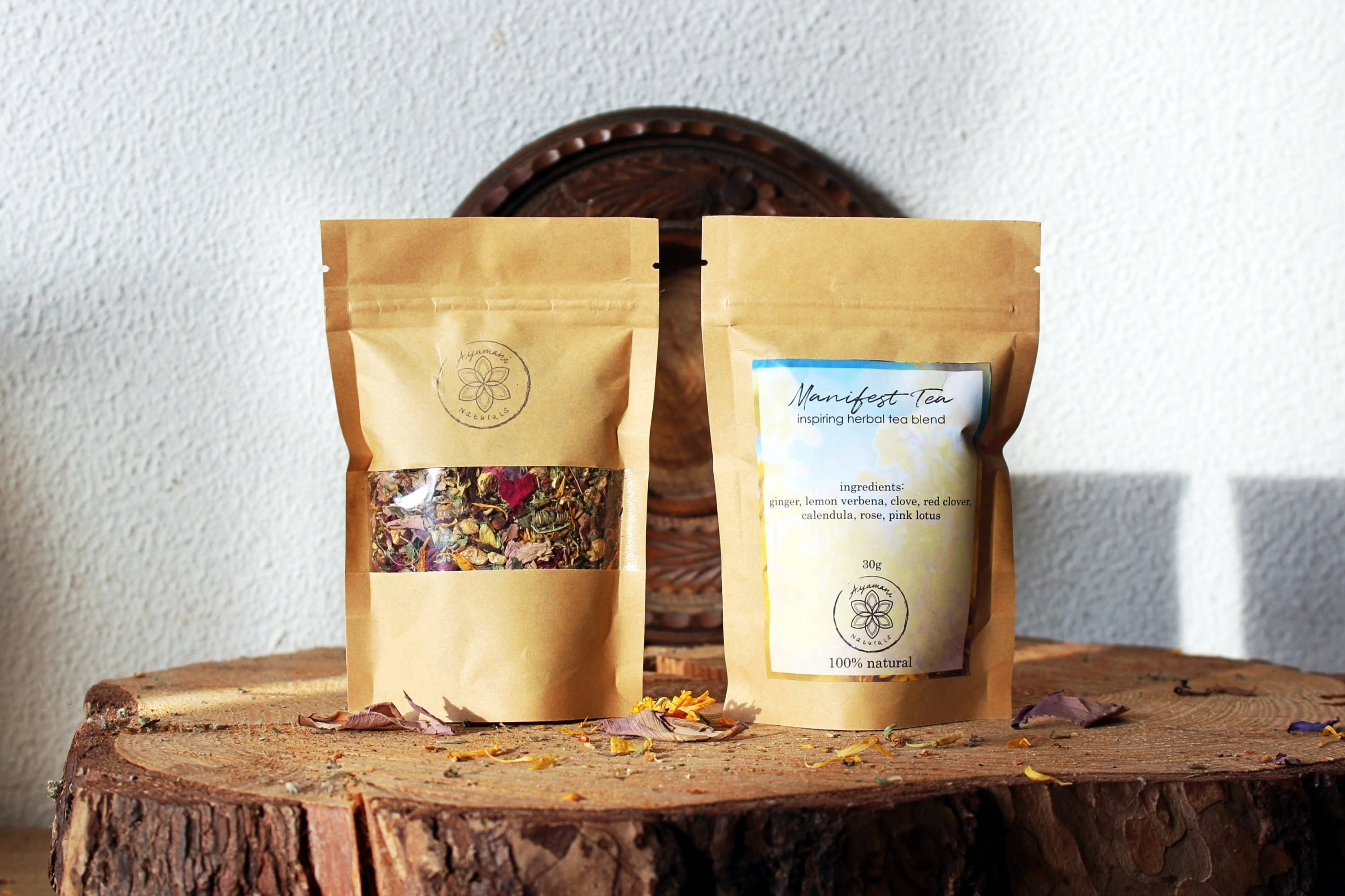 Ayamani Naturals - Wholesale Health/Detox Tea - Manifest Tea | Herbal Blend with Pink Lotus, Clove, Ginger1