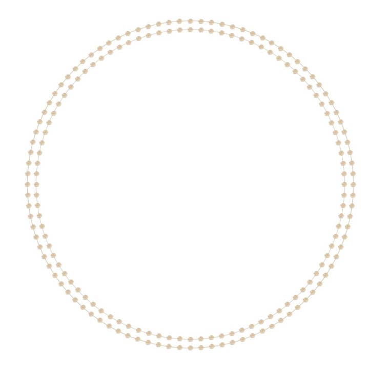 Pearls Gold - Charger - (SQUARE) for wholesale by Altoonastore