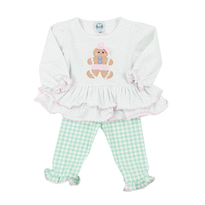 Ensemble de pantalon fille Gingerbread Lane pour la vente par Southern Taters