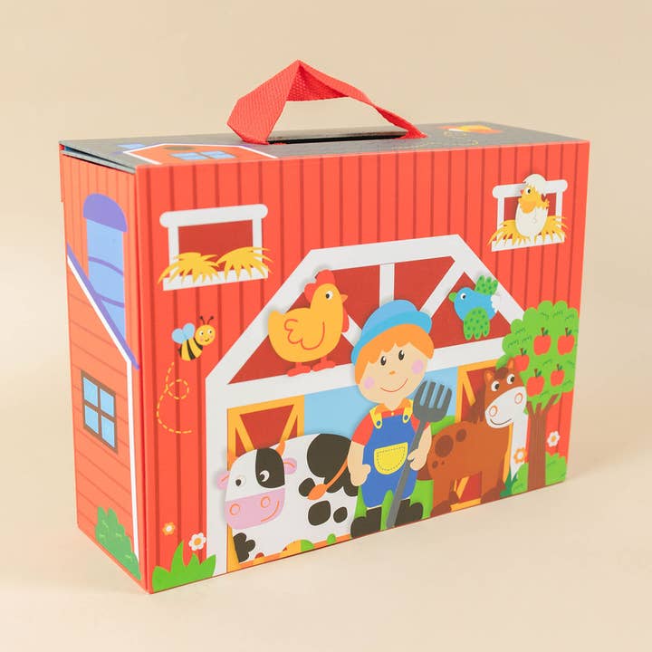 CASE Bauernhof-Spielset Schnürspielzeug - Offene Szene für den Großhandel von Spirit 'N Sprout