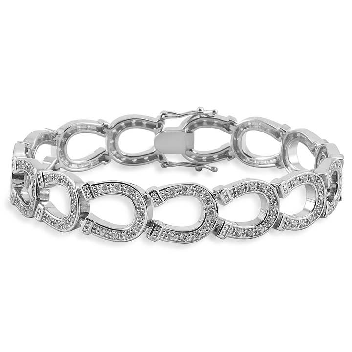 Kelly Herd Horseshoe Bracelet - Sterling Silver for wholesale by Kelly Herd Jewelry