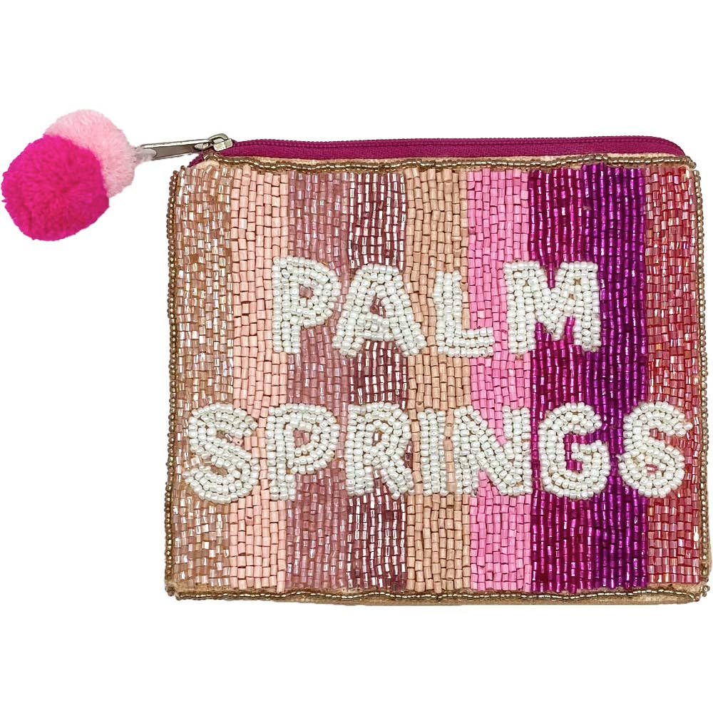 Pizzazz, Inc. - Wholesale Coin Purse - Women's - PALM SPRINGS BEADED COIN POUCH0