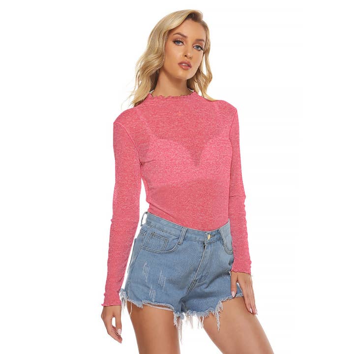 All-Over Print Mesh T-shirt för wholesale av fullbreedcustom