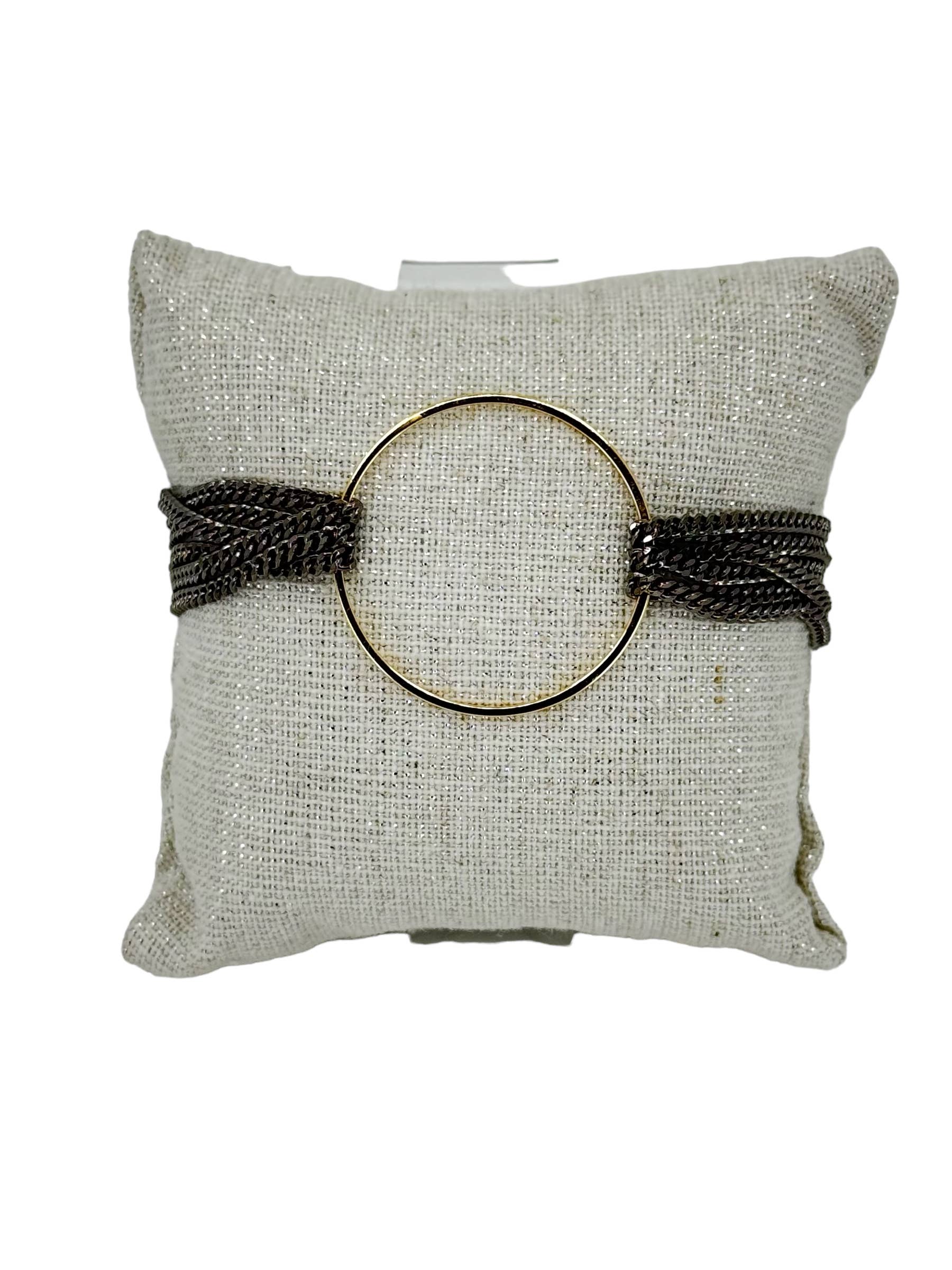 BMR - Wholesale Link & Chain Bracelet - Suskie Gold Heart Link & Chain Bracelet3