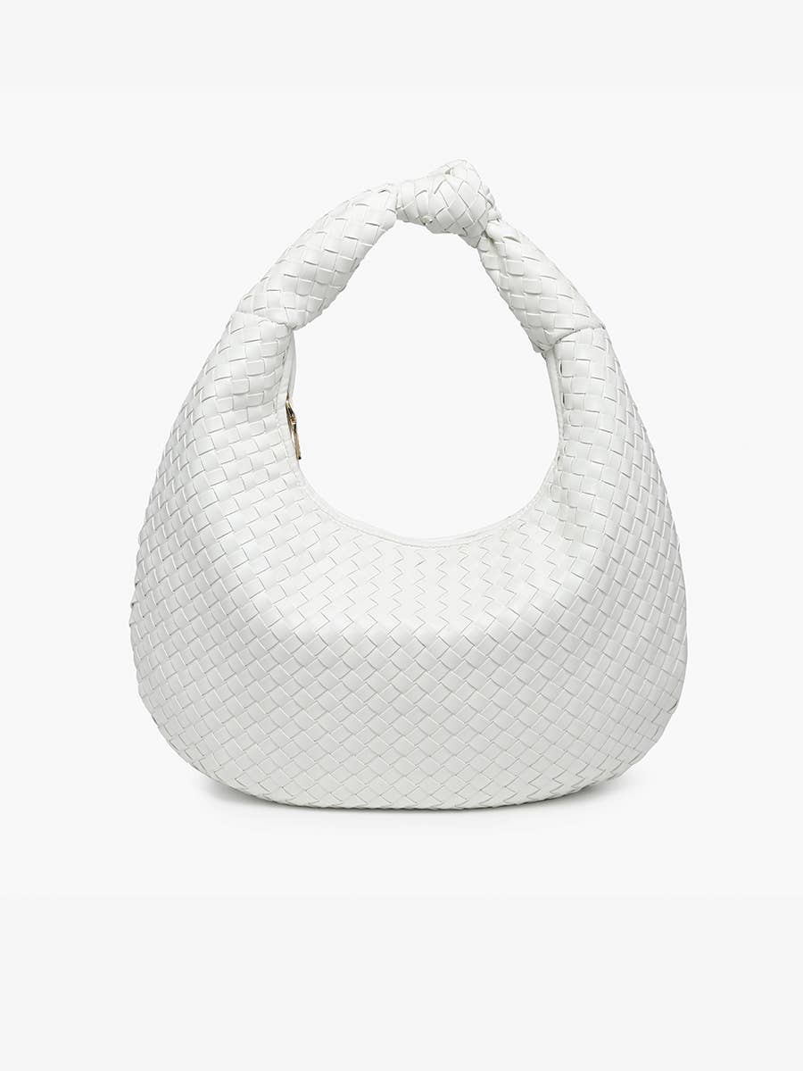 Jen & Co. - Wholesale Schoudertas - Dames - Jen & Co. M2522 Valentina gevlochten hobo met geknoopt handvat6